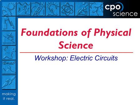 Foundations of Physical Science