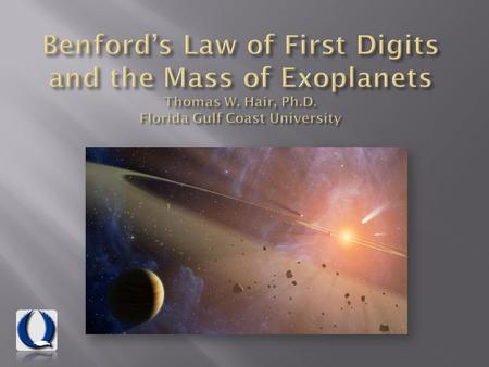 Benfords Law refers to the frequency distribution of first digits in many natural and human-constructed sources of data. In this distribution, the number.