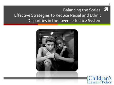 Balancing the Scales: Effective Strategies to Reduce Racial and Ethnic Disparities in the Juvenile Justice System 1.