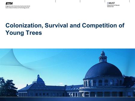 Colonization, Survival and Competition of Young Trees.