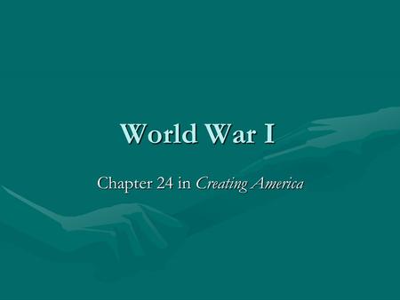 Chapter 24 in Creating America