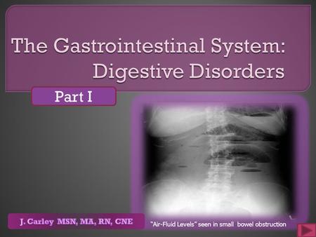 The Gastrointestinal System: Digestive Disorders