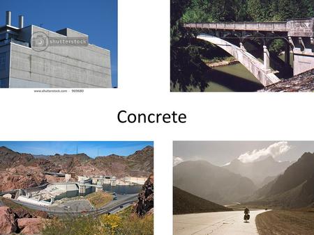 Concrete. The word “concrete” originates from the Latin verb “concretus”, which means to grow together.