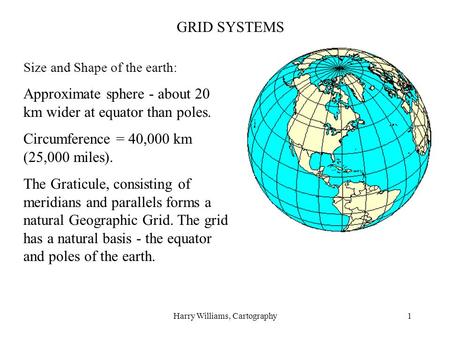 Harry Williams, Cartography