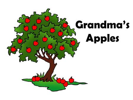 Grandma’s Apples. Problem: Which apple contains the most seeds?