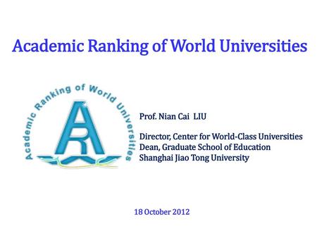 Academic Ranking of World Universities