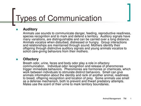 Types of Communication