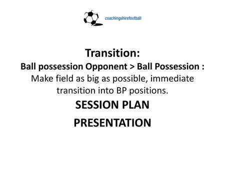 SESSION PLAN PRESENTATION