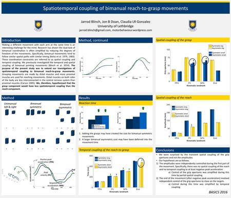 Spatiotemporal coupling of bimanual reach-to-grasp movements