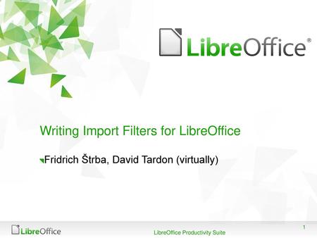 Writing Import Filters for LibreOffice