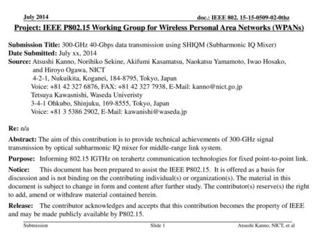 <month year> doc.: IEEE xxxx-00-0thz July 2014