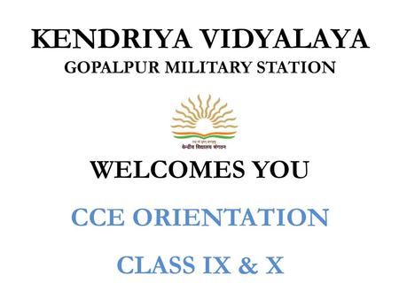 KENDRIYA VIDYALAYA GOPALPUR MILITARY STATION