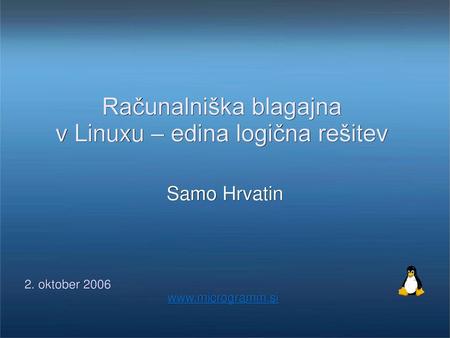 Računalniška blagajna v Linuxu – edina logična rešitev