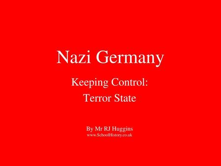 Keeping Control: Terror State