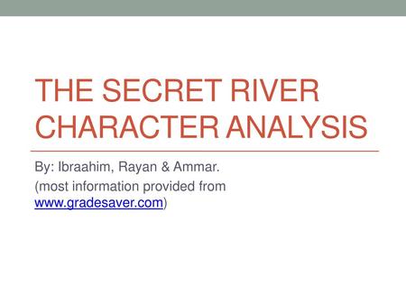 The secret river character analysis