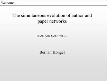 The simultaneous evolution of author and paper networks