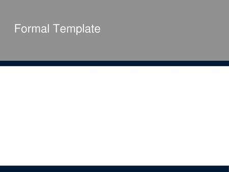 Formal Template.