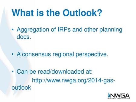 What is the Outlook? Aggregation of IRPs and other planning docs.