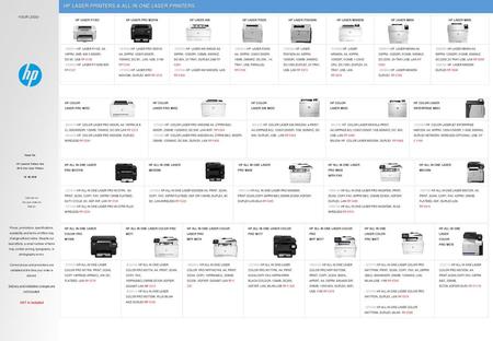 HP LaserJet Printers And All In One Laser Printers