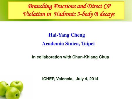 Branching Fractions and Direct CP