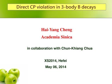 Direct CP violation in 3-body B decays