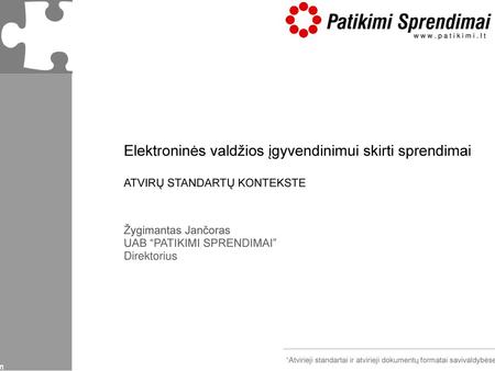 Elektroninės valdžios įgyvendinimui skirti sprendimai