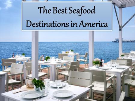 The Best Seafood Destinations in America