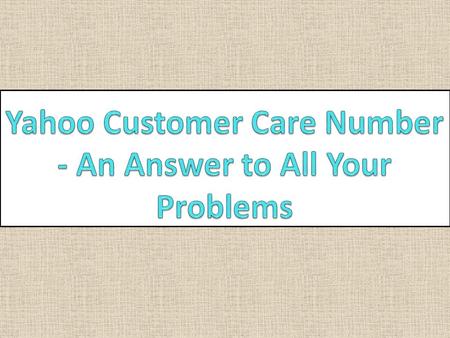 Yahoo Support Number Australia - An Answer to All Your Problems
