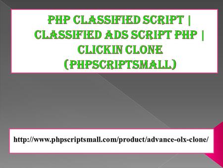 Php classified script | classified ads script php | Clickin Clone