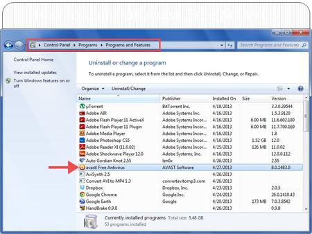 How to Uninstall Avast,Free Antivirus. Select the Uninstall Section on Avast.

