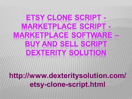 Etsy clone Script - Marketplace script - Marketplace software