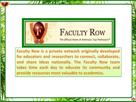 Faculty Row.