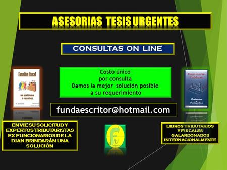 TESIS URGENTES