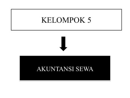 KELOMPOK 5 AKUNTANSI SEWA. Latihan 20.5 Dalam sebuah transaksi jual sewa-balik dengan sewa operasi PT.LESSSEE awalnya memiliki aset dengan biaya perolehan.