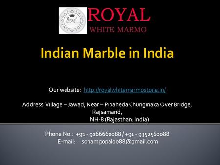 Our website:  Address: Village – Jawad, Near – Pipaheda Chunginaka Over Bridge, Rajsamand,