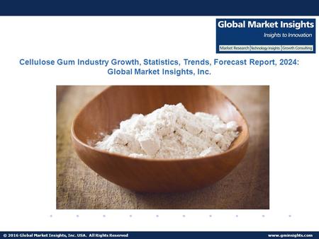 © 2016 Global Market Insights, Inc. USA. All Rights Reserved  Fuel Cell Market size worth $25.5bn by 2024 Cellulose Gum Industry Growth,