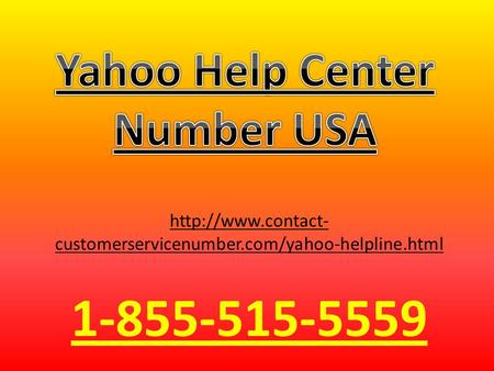 Yahoo Help Center Number 1-855-515-5559 USA