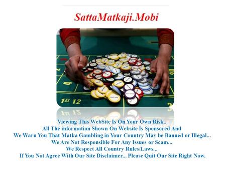 World's Best Satta Matka Guessing Site
