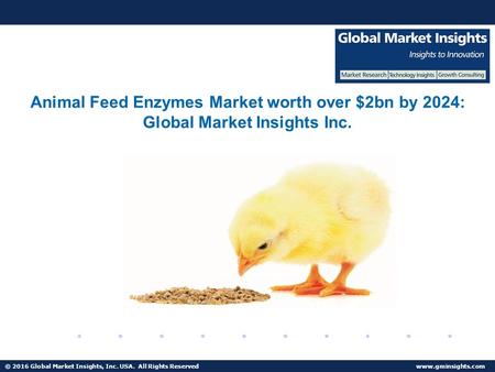 © 2016 Global Market Insights, Inc. USA. All Rights Reserved  Fuel Cell Market size worth $25.5bn by 2024 Animal Feed Enzymes Market.