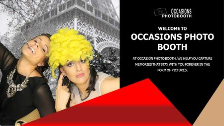 Occasions Photo Booth