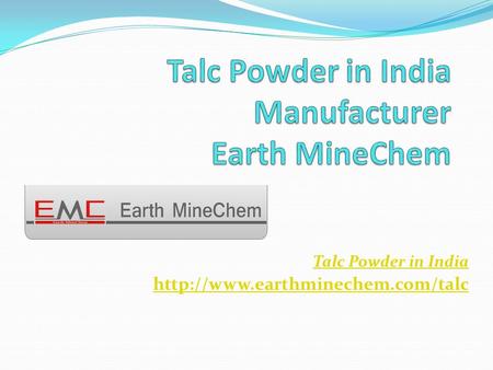 Talc Powder in India