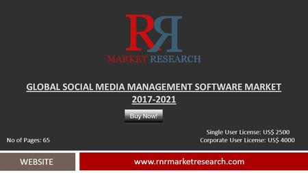 Global Social Media Management Software Market Research Report 2017-2021 