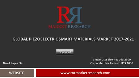 Piezoelectric Smart Materials Market Escalates at 13.17% CAGR for 2017-2021