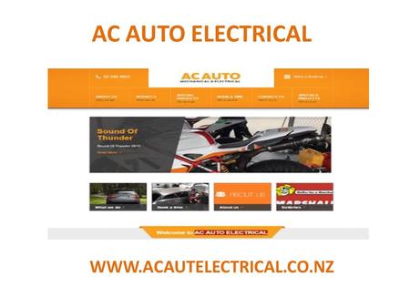 AC AUTO ELECTRICAL  ABOUT US At A C Auto Electrical & Mechanical we always try to remain ahead of any potential issue. To accomplish.