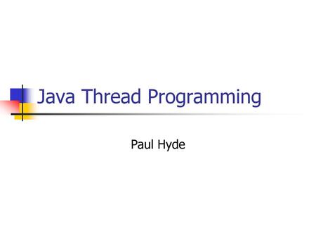 Java Thread Programming