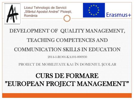 ”EUROPEAN PROJECT MANAGEMENT”