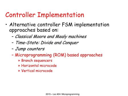 Controller Implementation