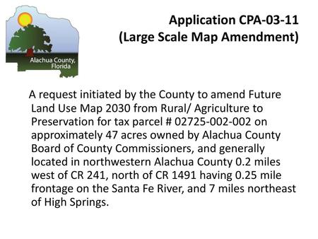 Application CPA (Large Scale Map Amendment)