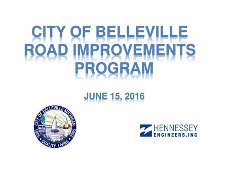 CITY OF BELLEVILLE ROAD IMPROVEMENTS PROGRAM