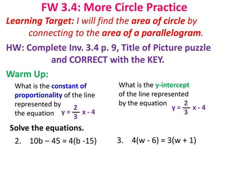 FW 3.4: More Circle Practice